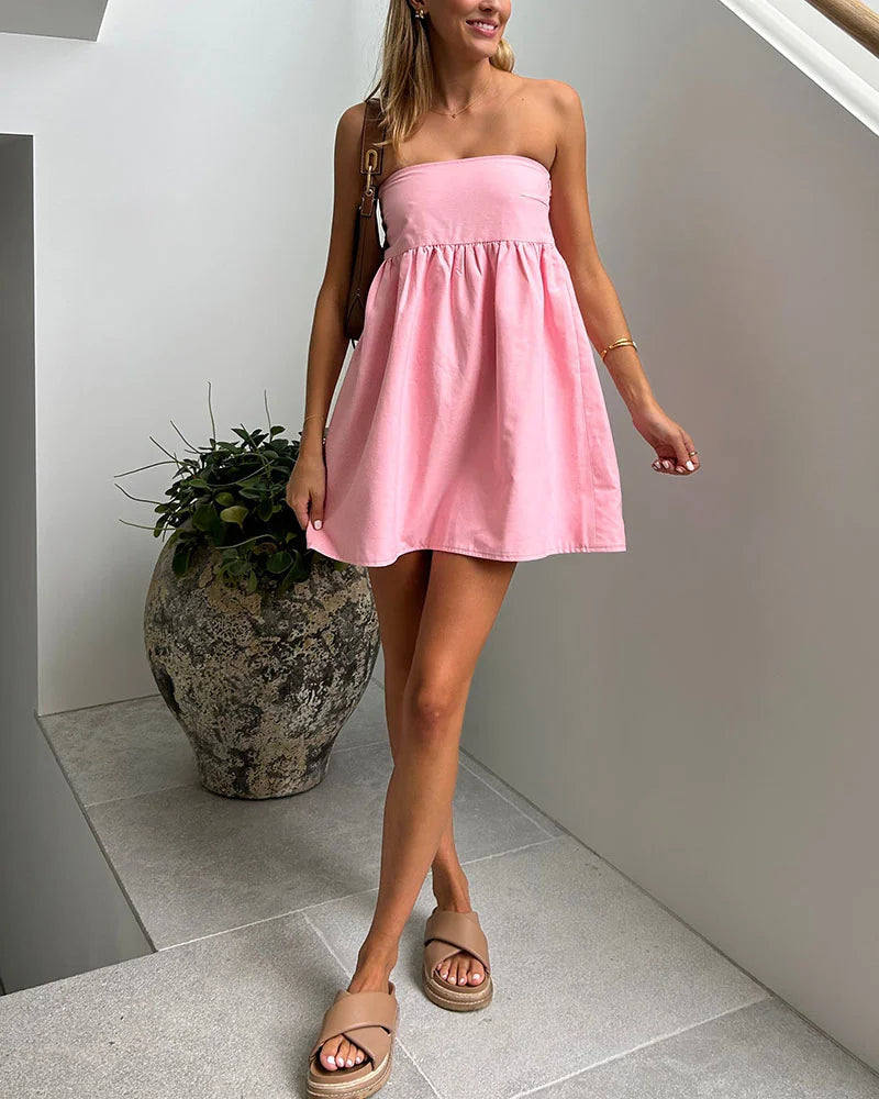 Xanthe - Strapless Dress