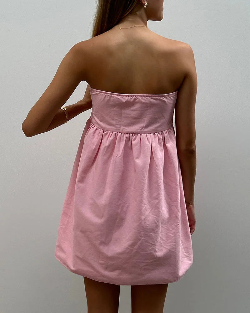 Xanthe - Strapless Dress