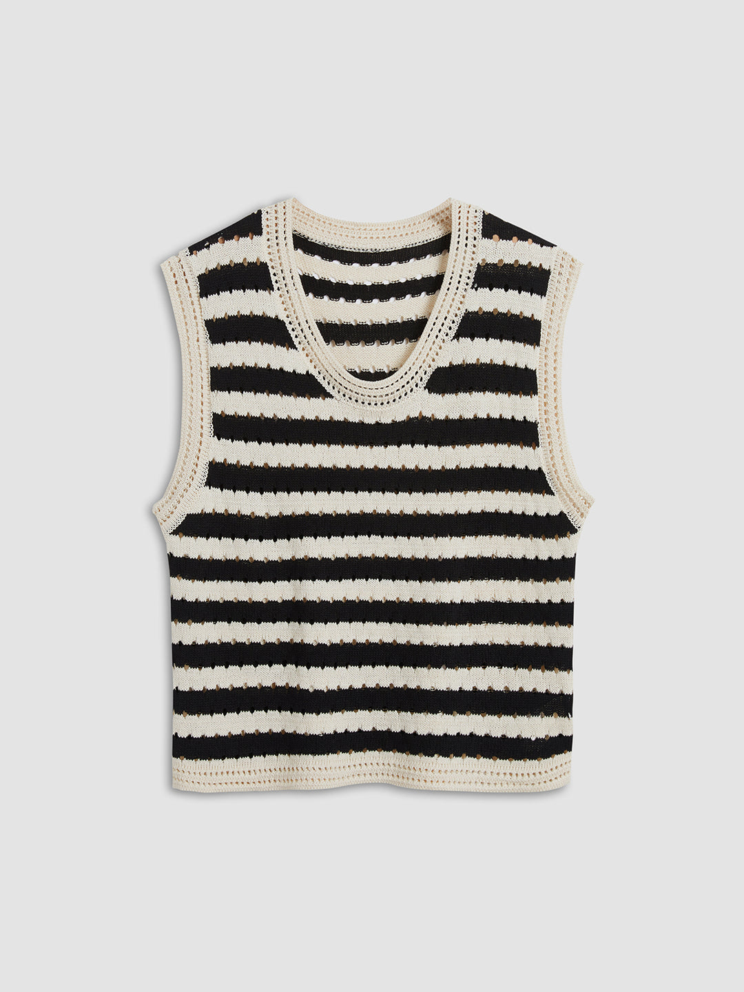 Yara - Striped Sleevles Top